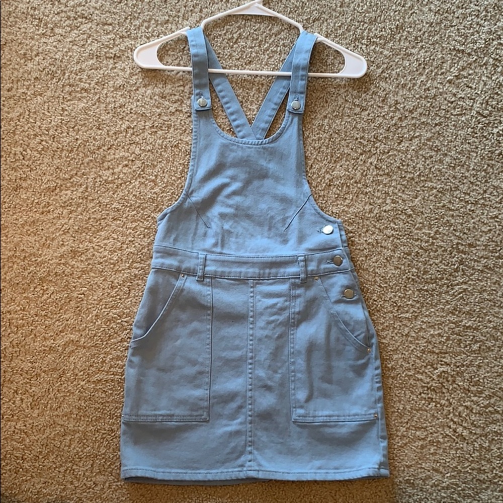 Blue Overall Dress